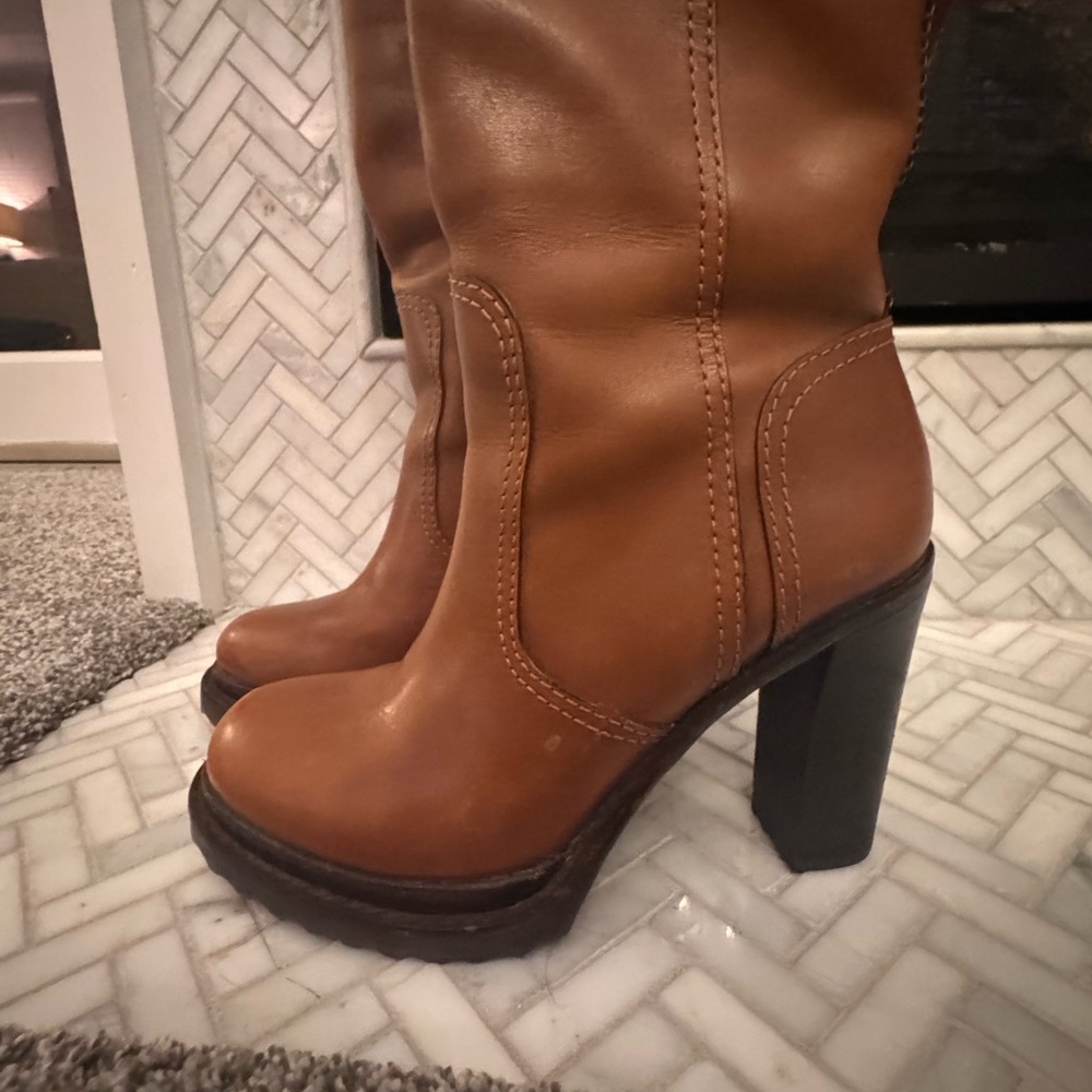 Tory Burch Brown Heeled Boots- 6.5.  Like new! - Picture 7 of 15